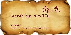 Szerényi Virág névjegykártya